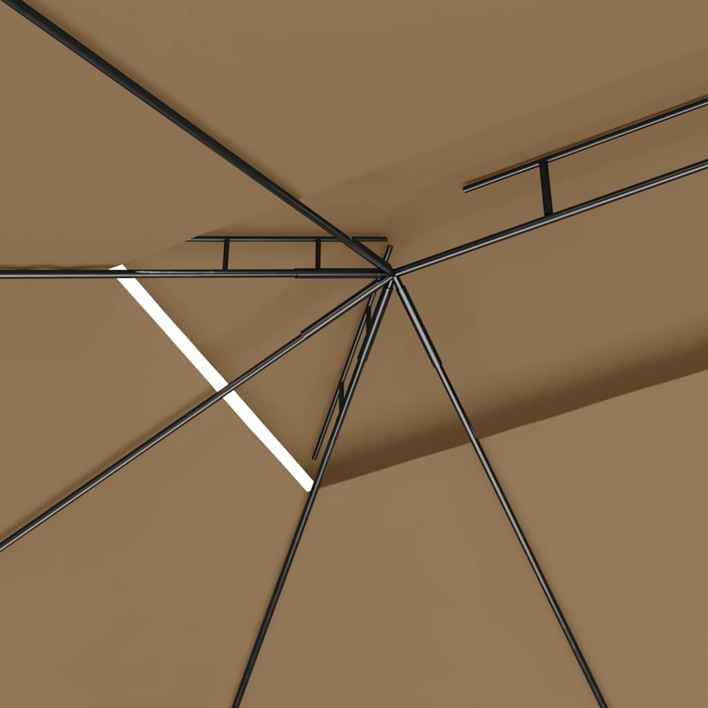 Pavėsinė, taupe spalvos, 4x3x2,7m, 160g/m² Pavėsinė, taupe spalvos, 4x3x2,7m, 160g/m² - Image 5