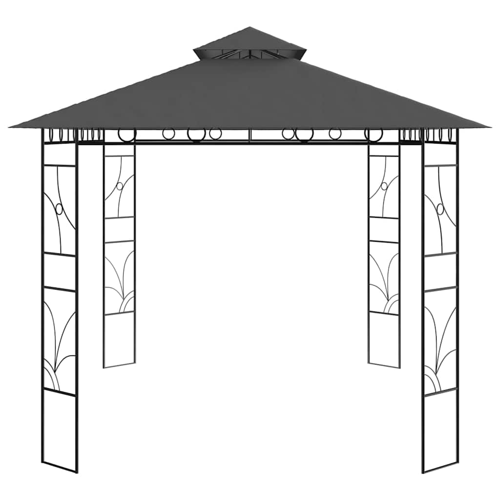 Pavėsinė, antracito spalvos, 4x3x2,7m, 160g/m² Pavėsinė, antracito spalvos, 4x3x2,7m, 160g/m² - Image 3