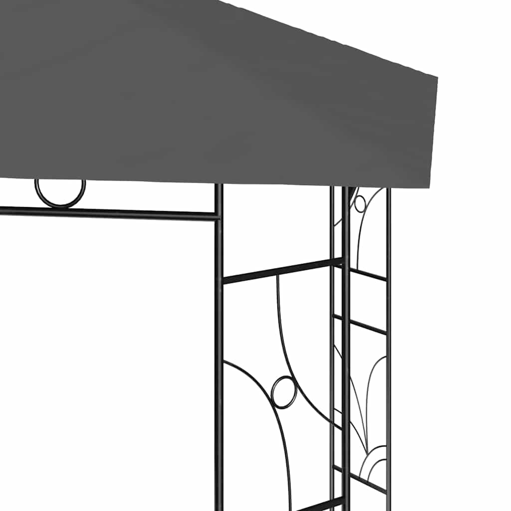 Pavėsinė, antracito spalvos, 4x3x2,7m, 160g/m² Pavėsinė, antracito spalvos, 4x3x2,7m, 160g/m² - Image 4