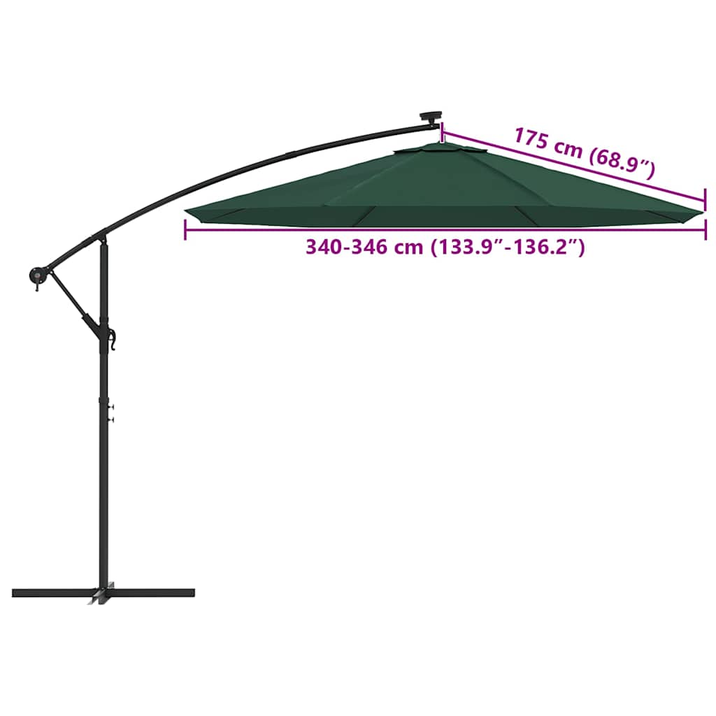 Pakaitinis audinys sodo skėčiui, žalios spalvos, 350cm Pakaitinis audinys sodo skėčiui, žalios spalvos, 350cm