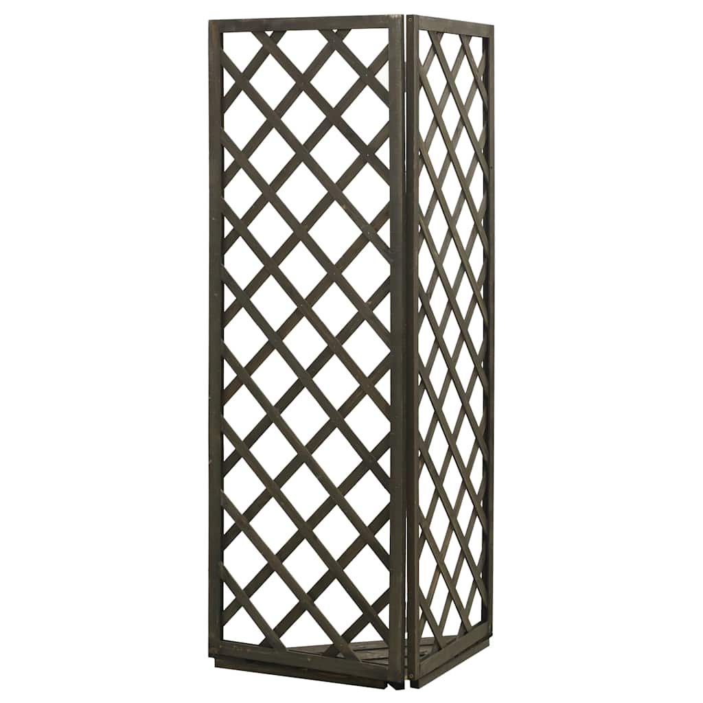 Kampinis treliažas, pilkas, 50x50x145cm, eglės masyvas Kampinis treliažas, pilkas, 50x50x145cm, eglės masyvas - Image 4