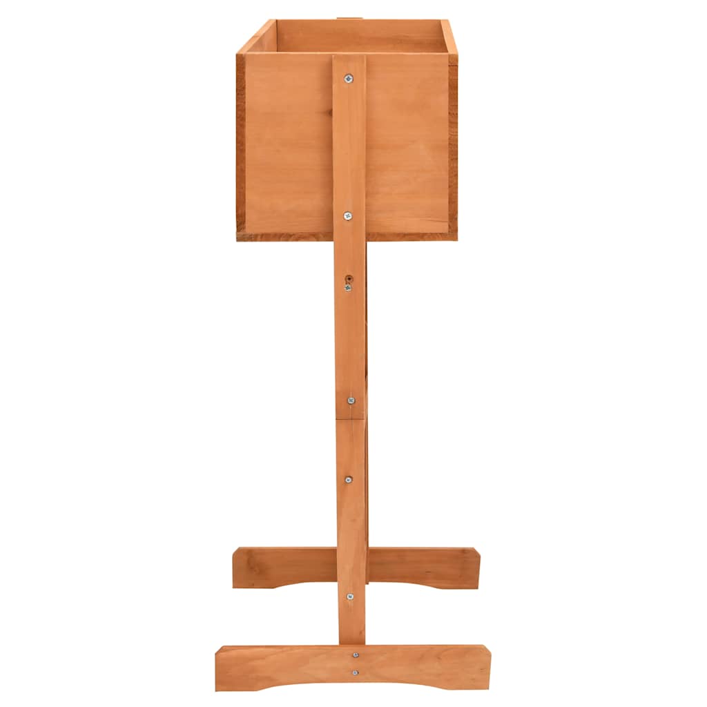 Sodo treliažas su loveliu, oranžinis, 45x30x74cm, eglės masyvas Sodo treliažas su loveliu, oranžinis, 45x30x74cm, eglės masyvas - Image 3