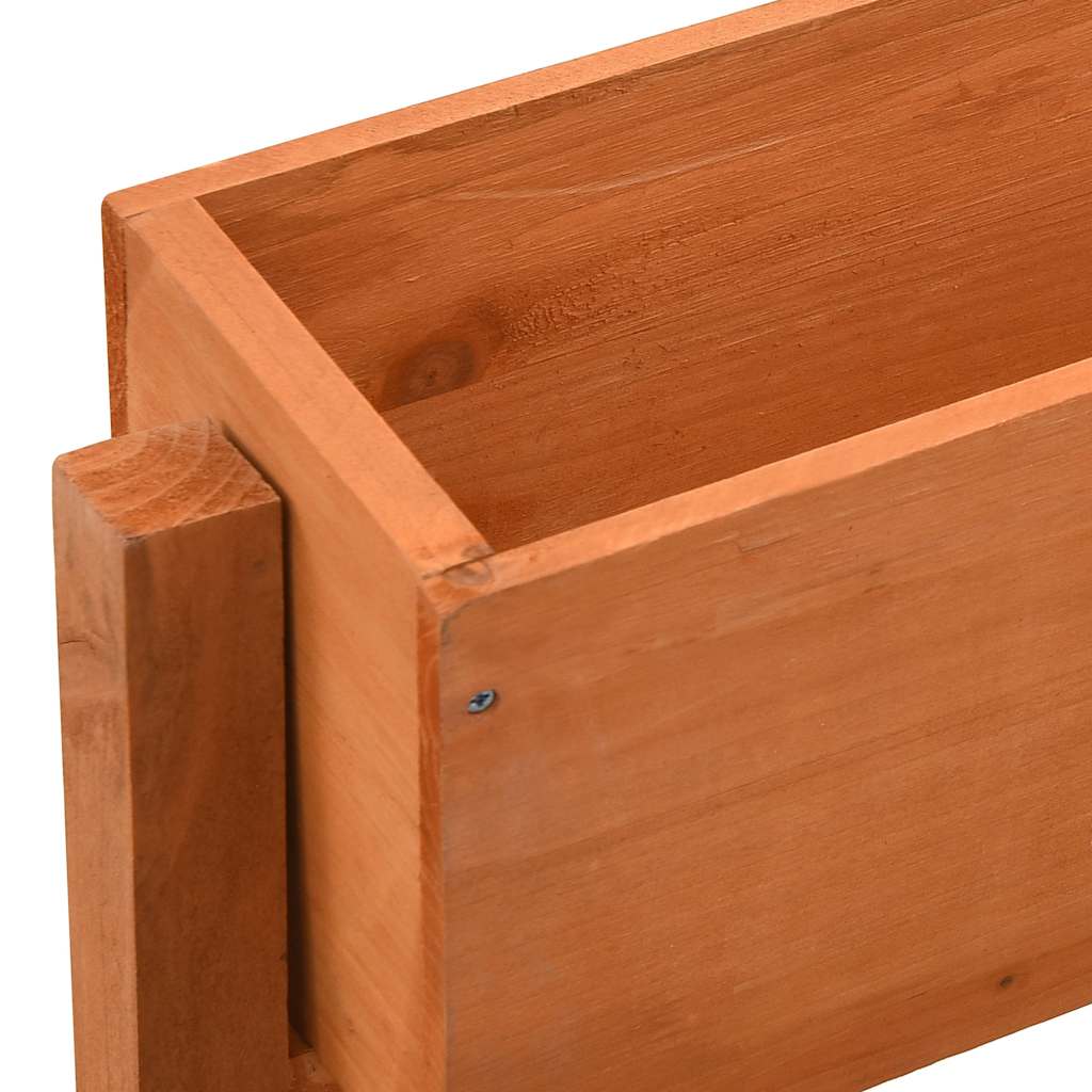 Sulankstomas sodo lovelis, oranžinis, 60x14x75cm, eglės masyvas Sulankstomas sodo lovelis, oranžinis, 60x14x75cm, eglės masyvas - Image 4
