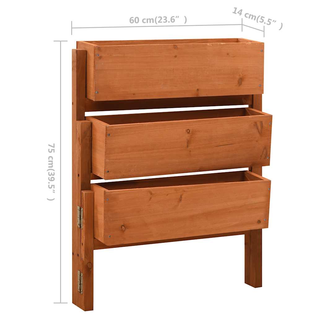 Sulankstomas sodo lovelis, oranžinis, 60x14x75cm, eglės masyvas Sulankstomas sodo lovelis, oranžinis, 60x14x75cm, eglės masyvas