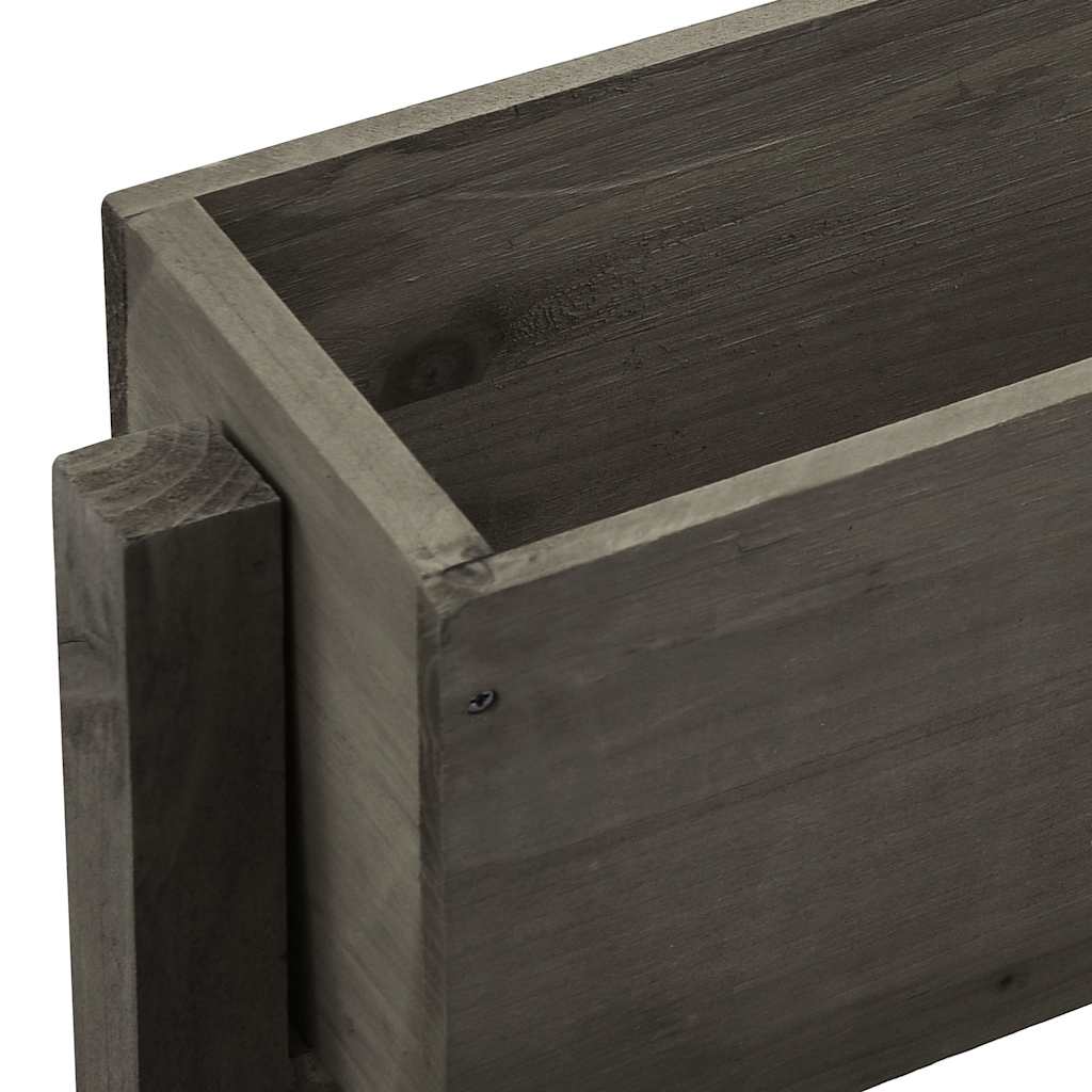 Sulankstomas sodo lovelis, pilkas, 60x14x75cm, eglės masyvas Sulankstomas sodo lovelis, pilkas, 60x14x75cm, eglės masyvas - Image 4