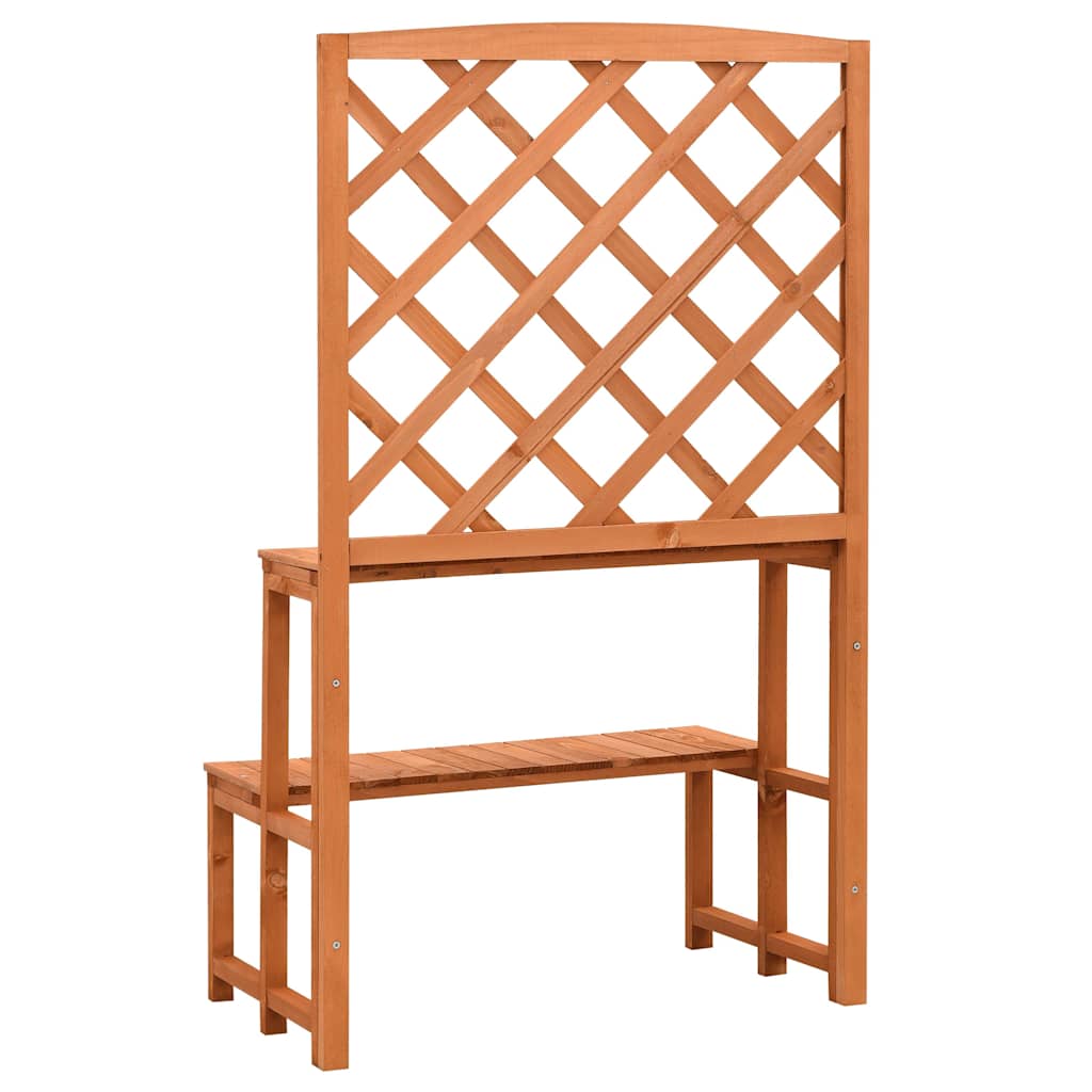 Stovas augalams su treliažu, oranžinis, 70x42x120cm, eglė Stovas augalams su treliažu, oranžinis, 70x42x120cm, eglė - Image 4