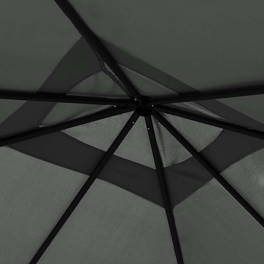 Pavėsinė, antracito spalvos, 3x3x2,6m, 160g/m² Pavėsinė, antracito spalvos, 3x3x2,6m, 160g/m² - Image 3