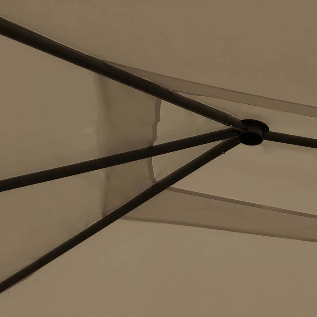 Pavėsinė, taupe spalvos, 3x4x2,6m, 160g/m² Pavėsinė, taupe spalvos, 3x4x2,6m, 160g/m² - Image 3