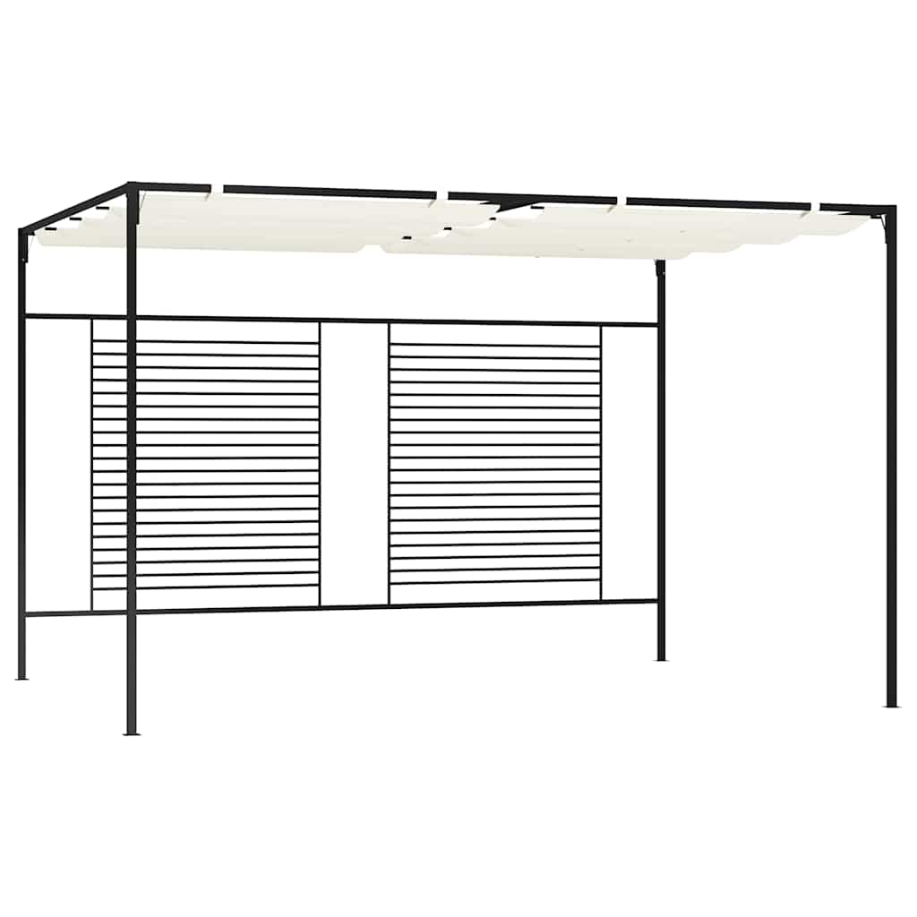 Pavėsinė su įtraukiamu stogu, kreminė, 3x4x2,3m, 180g/m² Pavėsinė su įtraukiamu stogu, kreminė, 3x4x2,3m, 180g/m² - Image 2