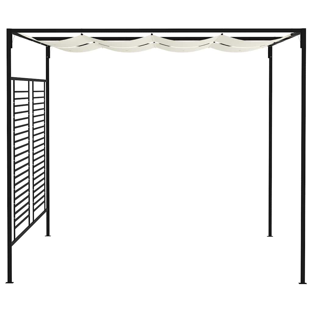 Pavėsinė su įtraukiamu stogu, kreminė, 3x4x2,3m, 180g/m² Pavėsinė su įtraukiamu stogu, kreminė, 3x4x2,3m, 180g/m² - Image 3