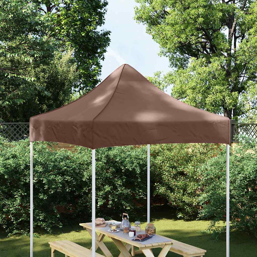 Proginės palapinės stogas, rudos spalvos, 2x2m, 270 g/m² Proginės palapinės stogas, rudos spalvos, 2x2m, 270 g/m² - Image 2