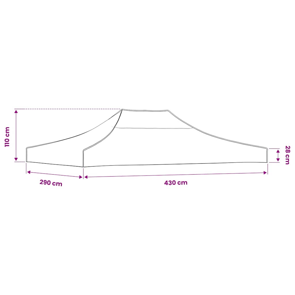 Proginės palapinės stogas, smėlio spalvos, 4,5x3m, 270 g/m² Proginės palapinės stogas, smėlio spalvos, 4,5x3m, 270 g/m²