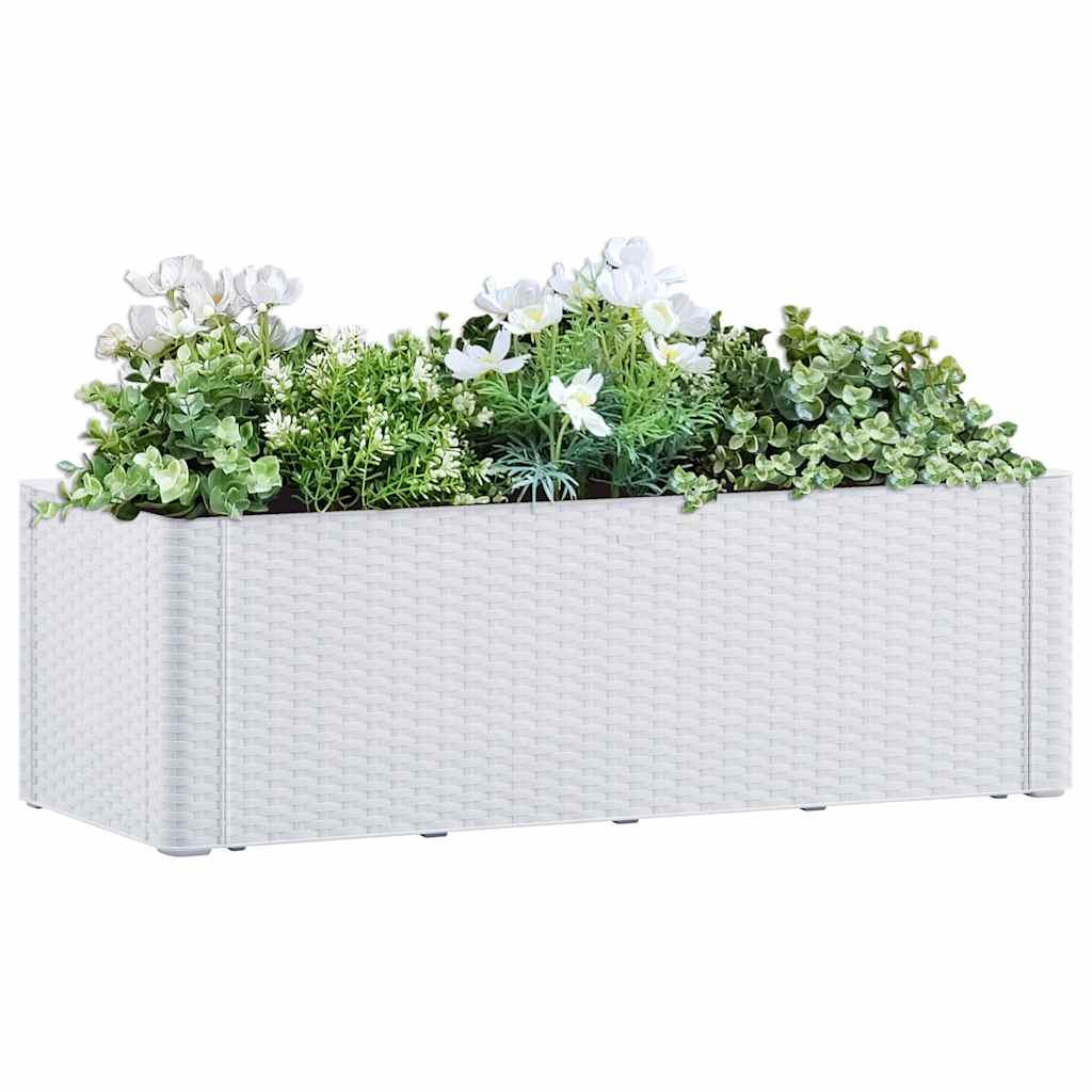 Lovelis su savaiminio laistymo sistema, baltas, 100x43x33cm Lovelis su savaiminio laistymo sistema, baltas, 100x43x33cm - Image 2