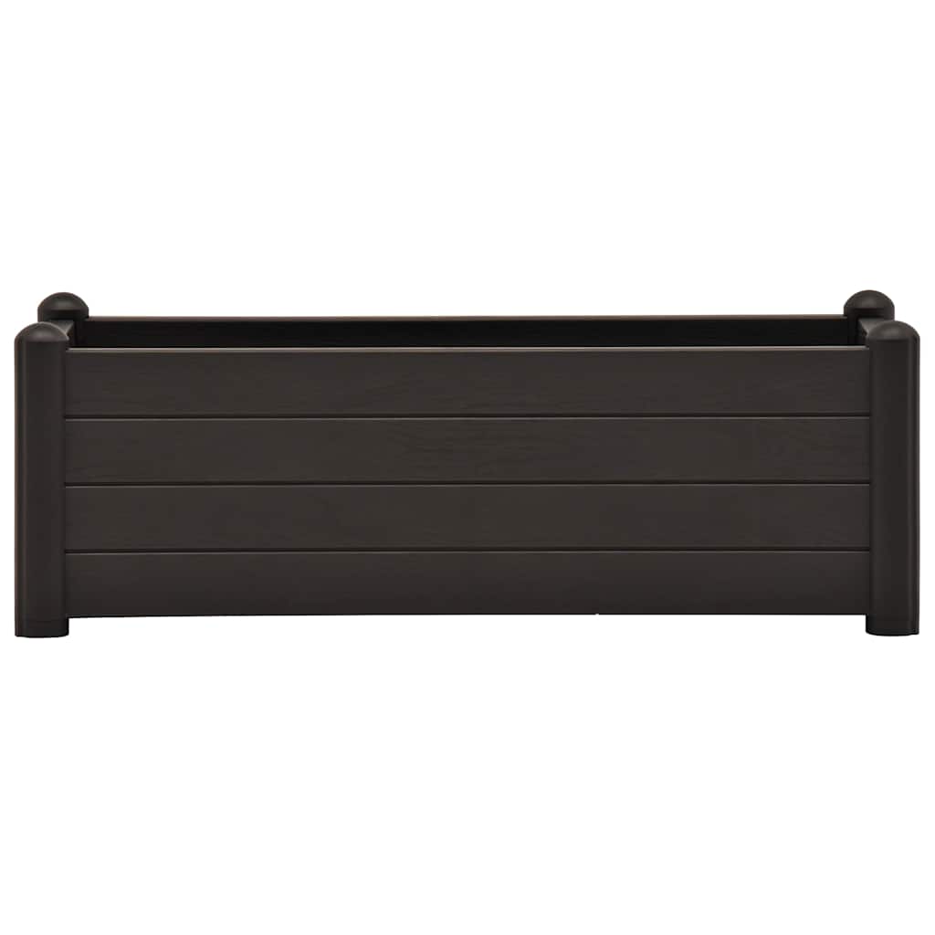 Aukštas sodo lovelis, antracito, 100x43x35cm, PP Aukštas sodo lovelis, antracito, 100x43x35cm, PP - Image 3