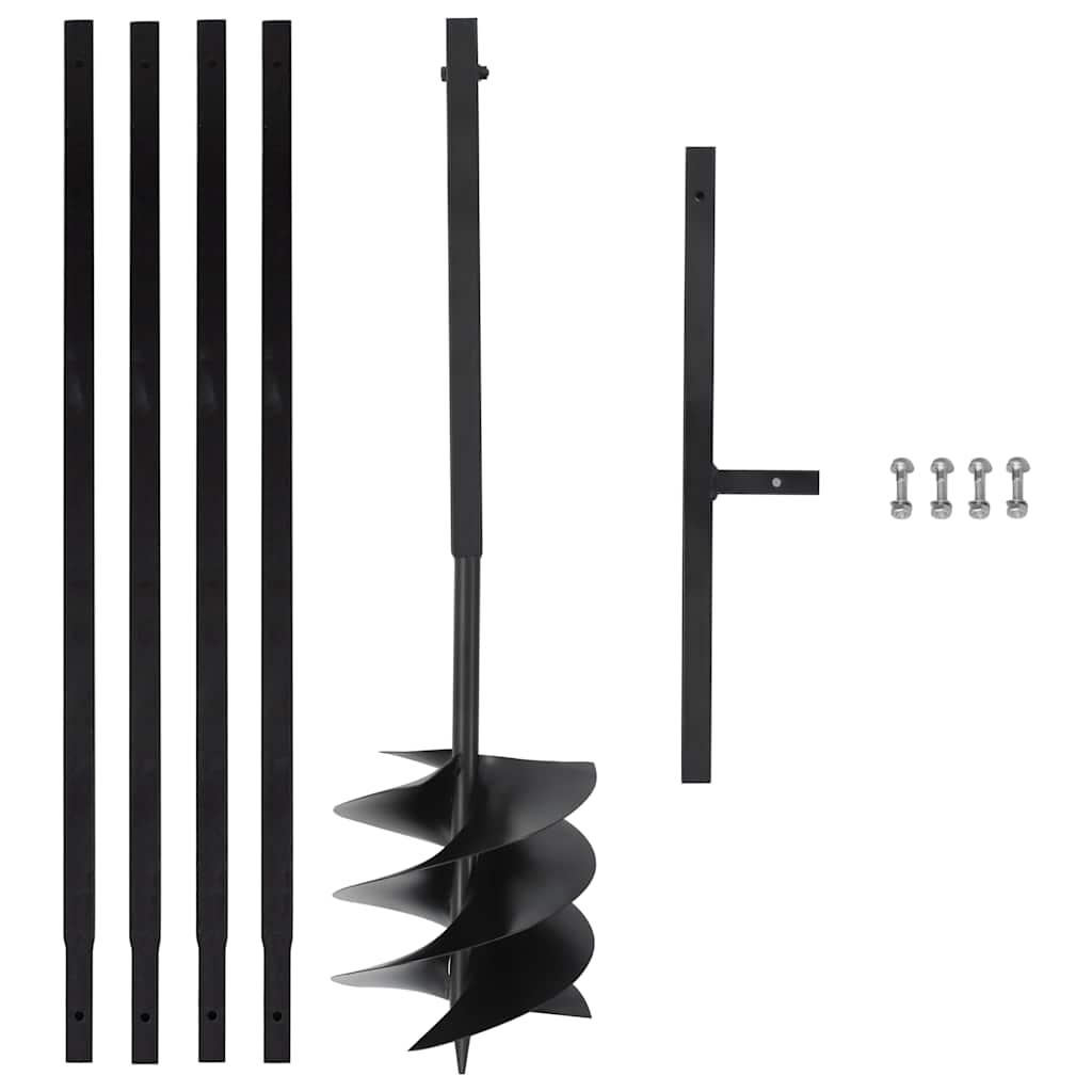 Žemės grąžtas su rankena/prailginimo vamzdžiu, 250mm, plienas Žemės grąžtas su rankena/prailginimo vamzdžiu, 250mm, plienas - Image 2