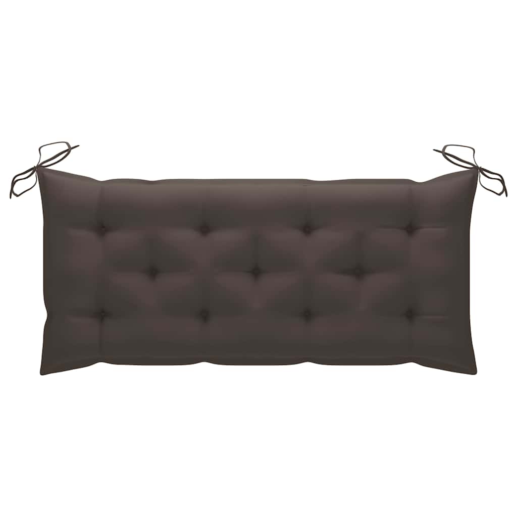 Supamas suoliukas su taupe spalvos pagalvėle, 170cm, tikmedis Supamas suoliukas su taupe spalvos pagalvėle, 170cm, tikmedis - Image 9