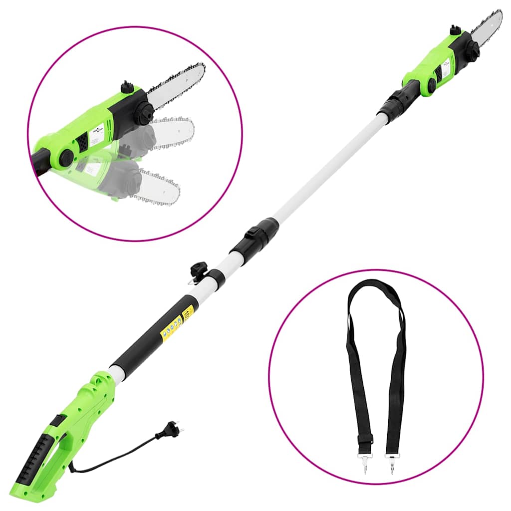 Elektrinis teleskopinis stiebinis grandininis pjūklas, 25cm Elektrinis teleskopinis stiebinis grandininis pjūklas, 25cm - Image 2