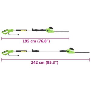 Elektrinės teleskopinės stiebinės gyvatvorių žirklės, 41cm