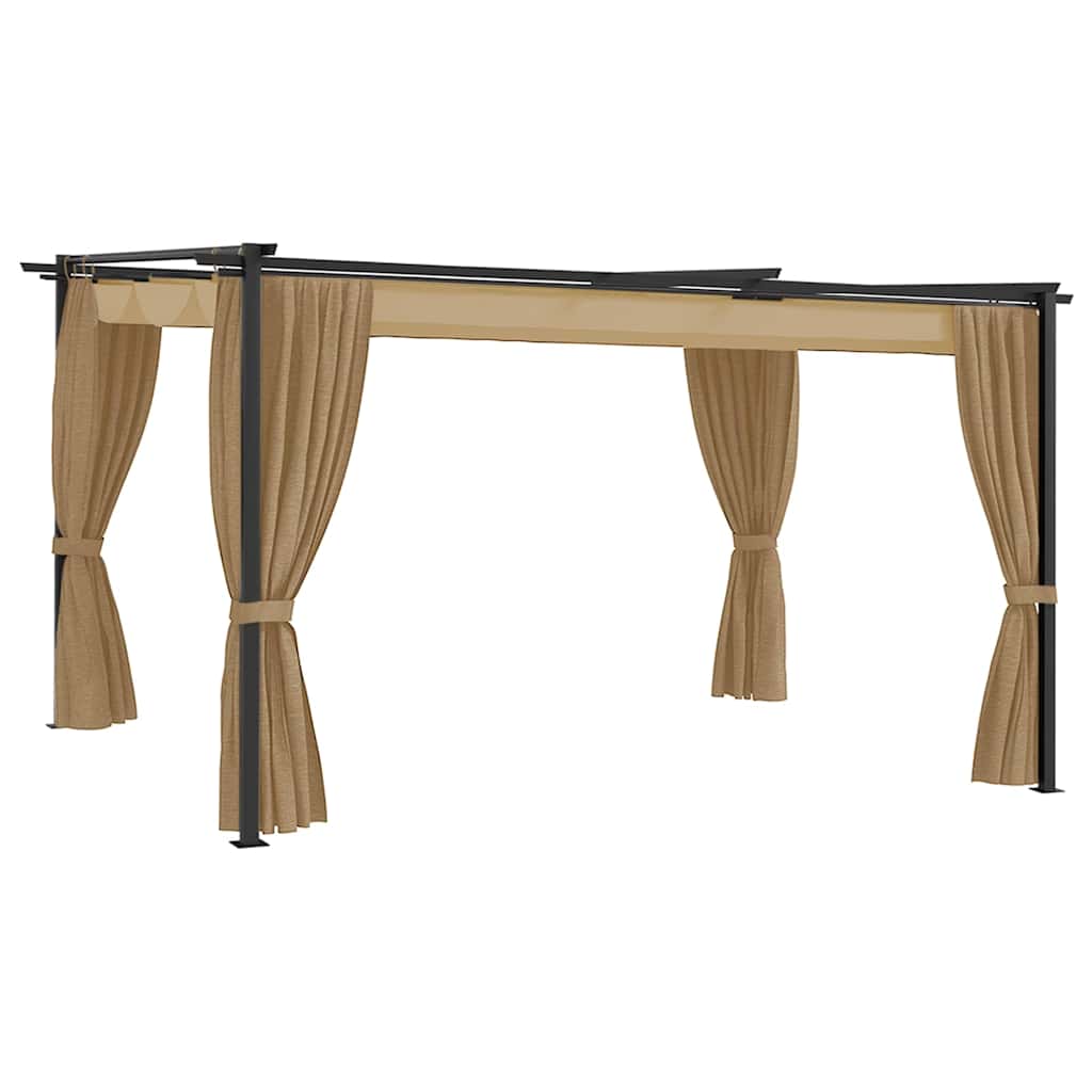 Pavėsinė, taupe spalvos, 4x3m (313898+313899) Pavėsinė, taupe spalvos, 4x3m (313898+313899) - Image 2
