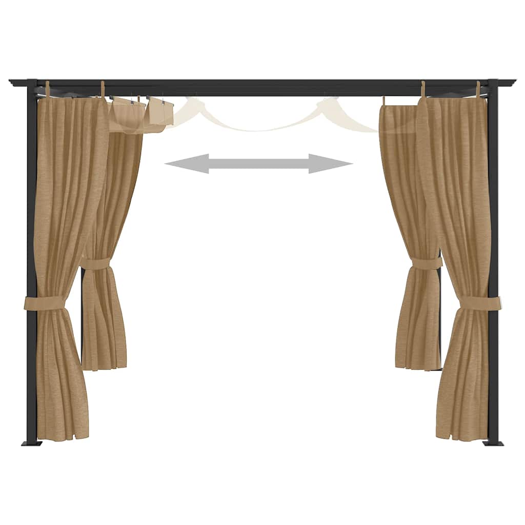 Pavėsinė, taupe spalvos, 4x3m (313898+313899) Pavėsinė, taupe spalvos, 4x3m (313898+313899) - Image 6