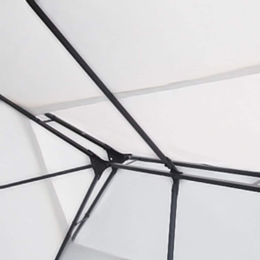 Pavėsinė su lemputėmis LED, balta, 3x4m Pavėsinė su lemputėmis LED, balta, 3x4m - Image 5