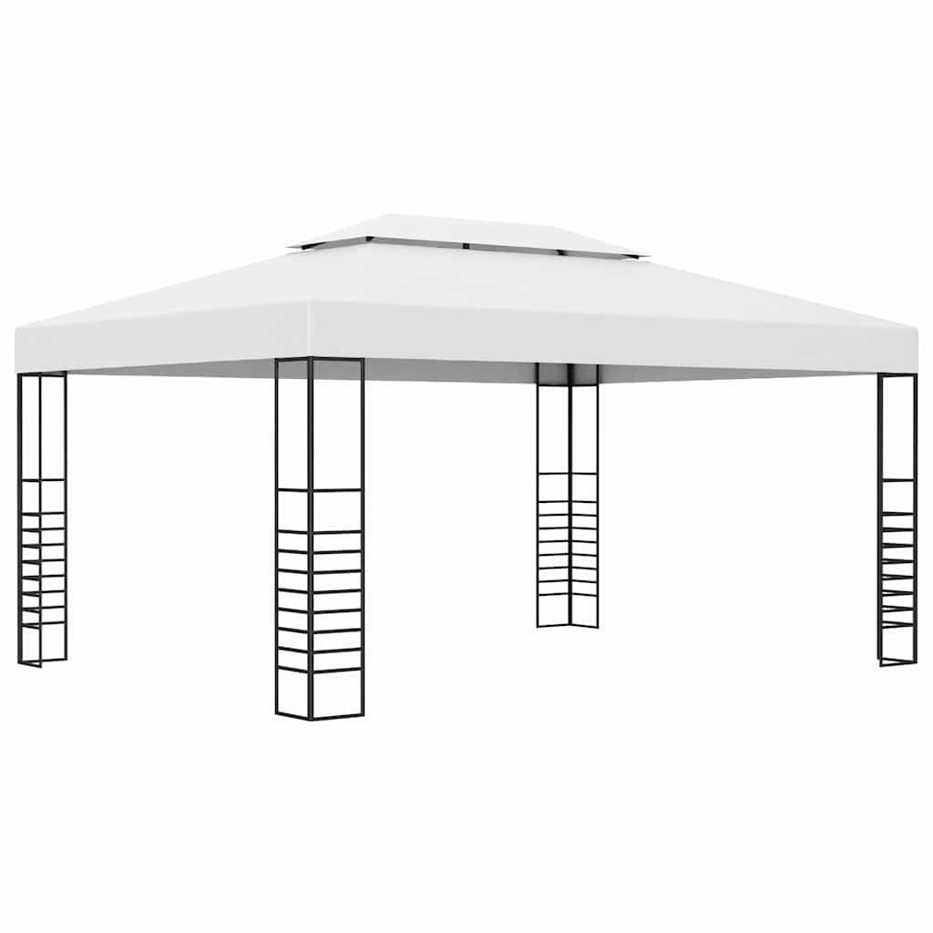 Pavėsinė su lemputėmis LED, baltos spalvos, 4x3x2,7m Pavėsinė su lemputėmis LED, baltos spalvos, 4x3x2,7m - Image 3