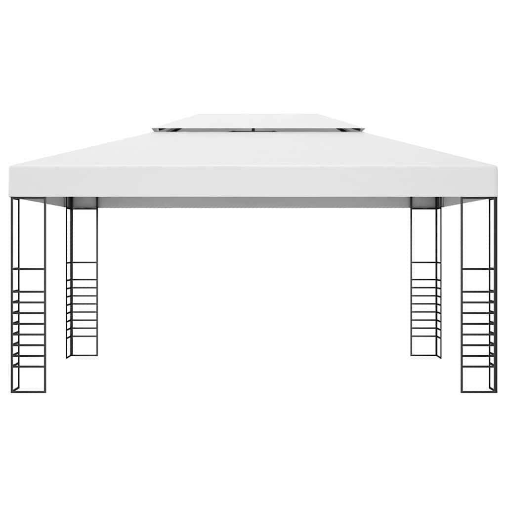 Pavėsinė su lemputėmis LED, baltos spalvos, 4x3x2,7m Pavėsinė su lemputėmis LED, baltos spalvos, 4x3x2,7m - Image 4