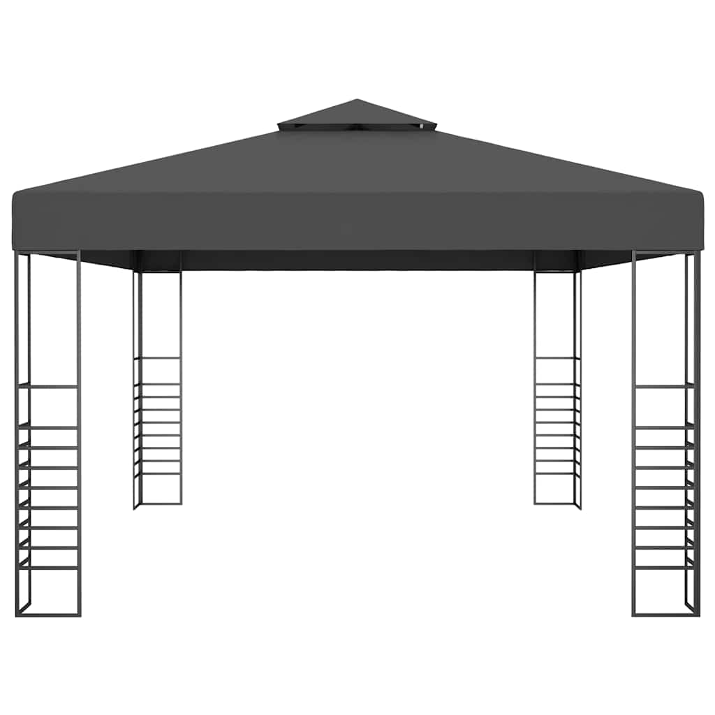 Pavėsinė su lemputėmis LED, antracito, 3x4m Pavėsinė su lemputėmis LED, antracito, 3x4m - Image 5