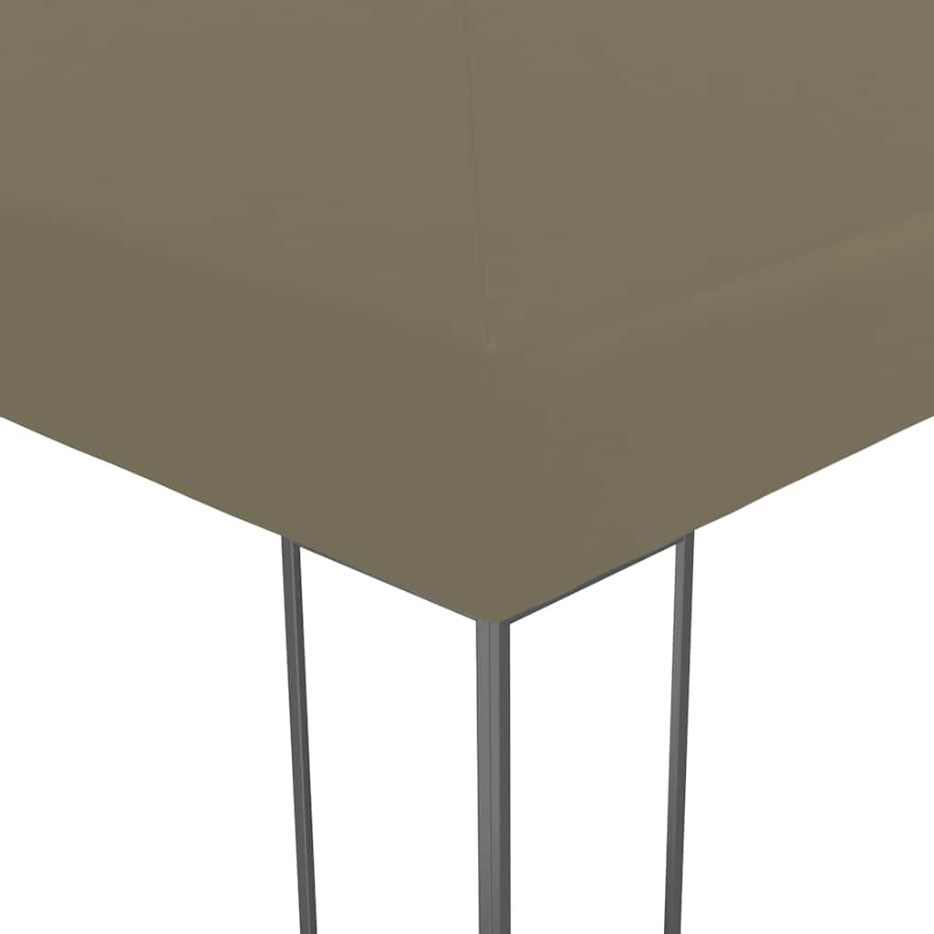 Sodo pavėsinė su lempučių girliandomis LED, taupe, 3x3m Sodo pavėsinė su lempučių girliandomis LED, taupe, 3x3m - Image 5