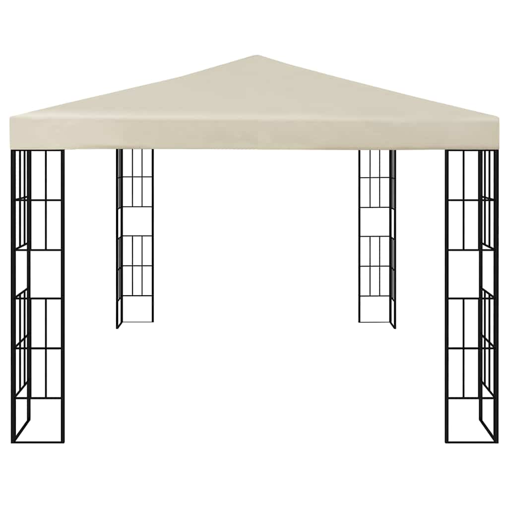 Pavėsinė su lemputėmis LED, kreminė, 3x4m Pavėsinė su lemputėmis LED, kreminė, 3x4m - Image 4