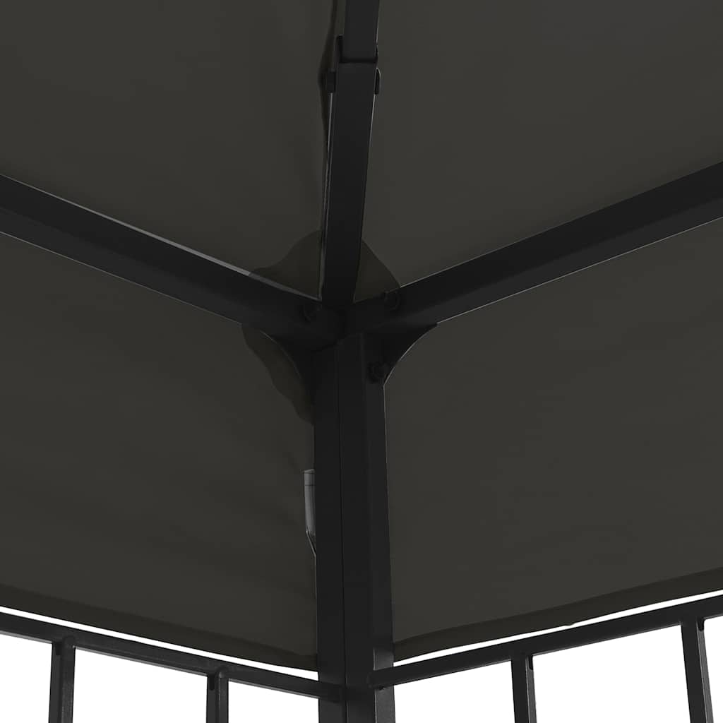 Pavėsinė su lemputėmis LED, antracito, 3×3 m Pavėsinė su lemputėmis LED, antracito, 3x3 m - Image 6