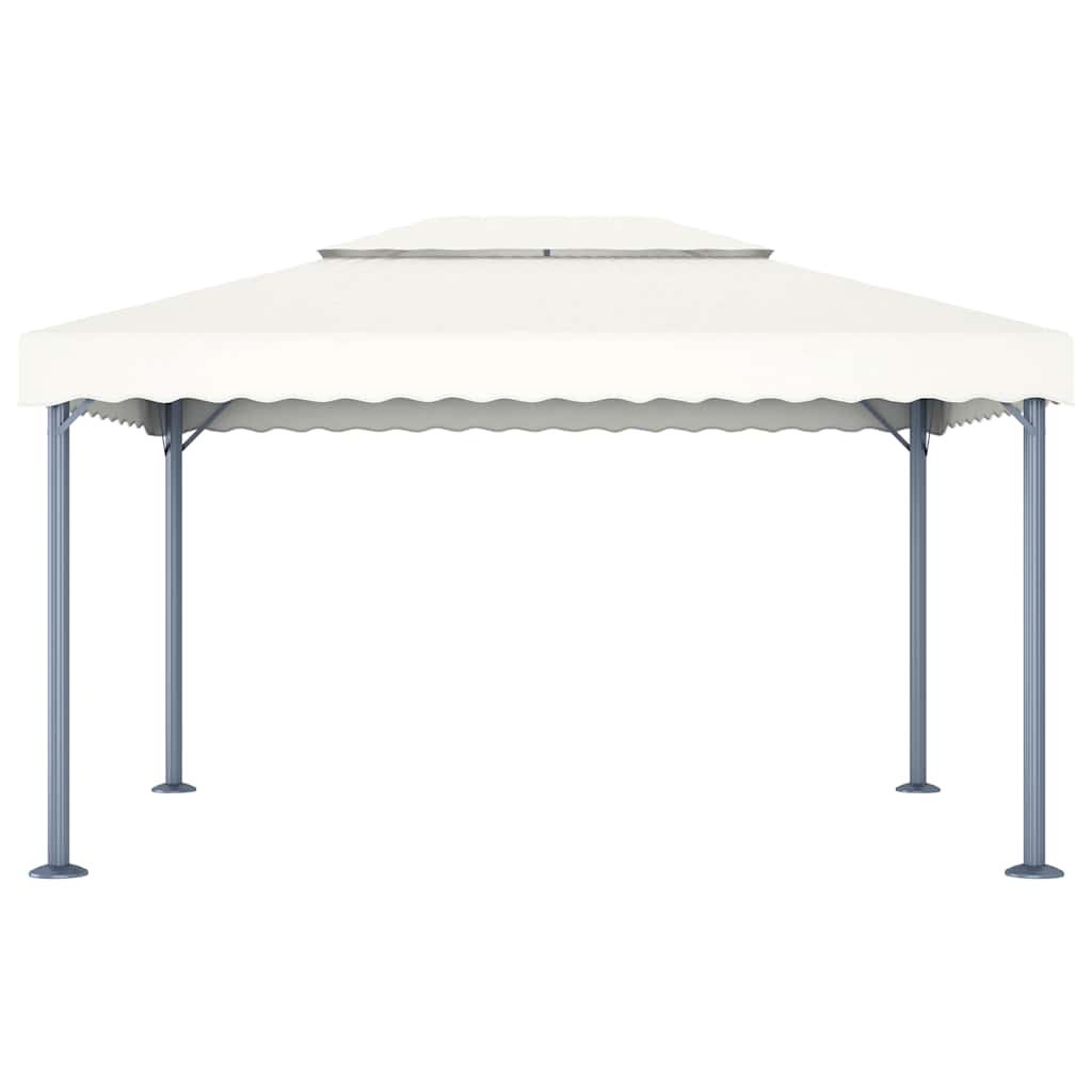 Pavėsinė su lemputėmis LED, kreminė, 400x300cm Pavėsinė su lemputėmis LED, kreminė, 400x300cm - Image 5