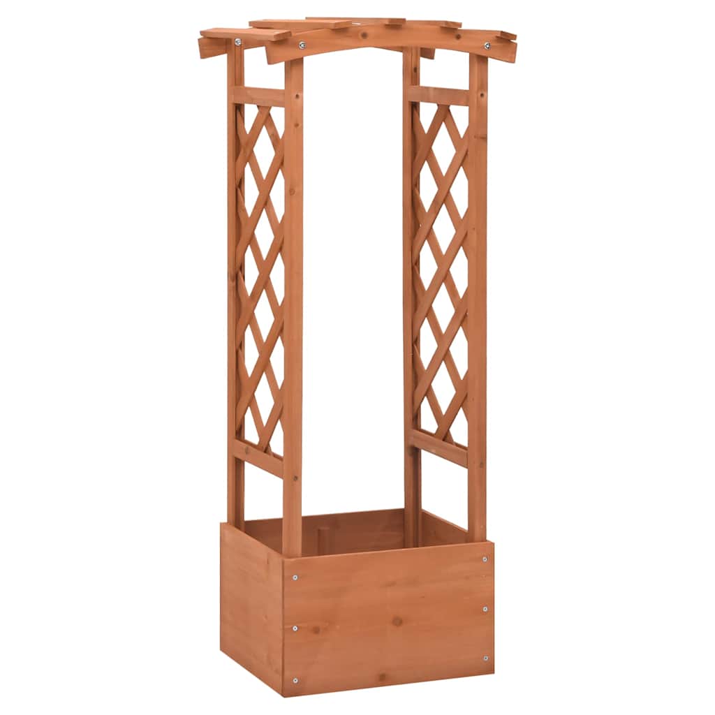 Treliažas su vazonu ir arka, 49x39x117cm, eglės mediena Treliažas su vazonu ir arka, 49x39x117cm, eglės mediena - Image 2