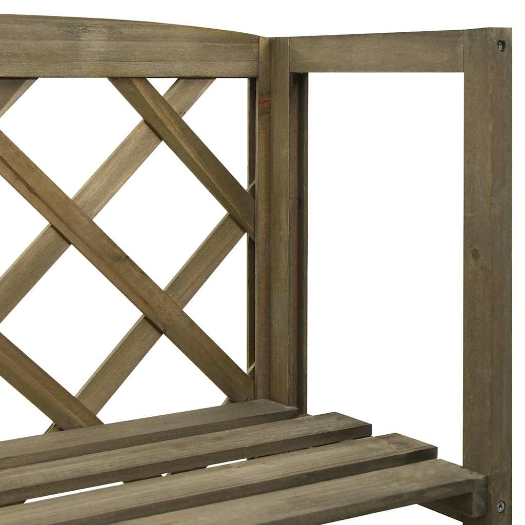 Treliažas su lentynomis, pilkas, 55x30x140cm, eglės masyvas Treliažas su lentynomis, pilkas, 55x30x140cm, eglės masyvas - Image 5