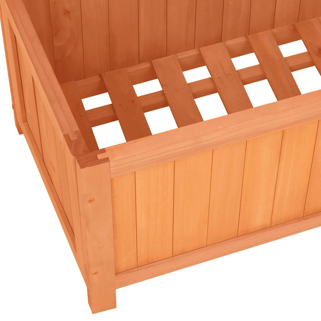Vazonas su grotelėmis, rudas, 70x30x135cm, eglės medienos masyvas Vazonas su grotelėmis, rudas, 70x30x135cm, eglės medienos masyvas - Image 7