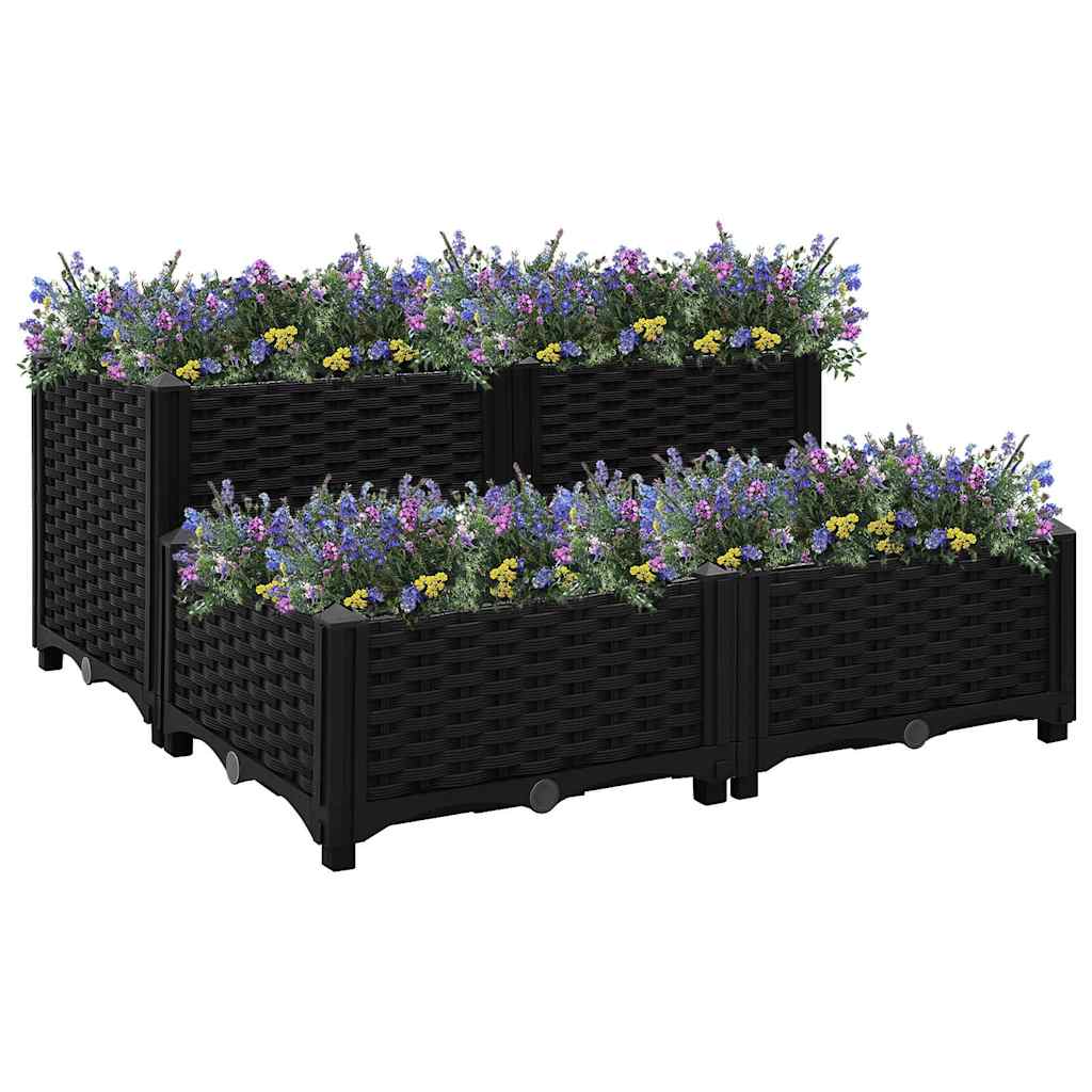 Aukštas lovelis, 80x80x38cm, polipropilenas Aukštas lovelis, 80x80x38cm, polipropilenas - Image 2