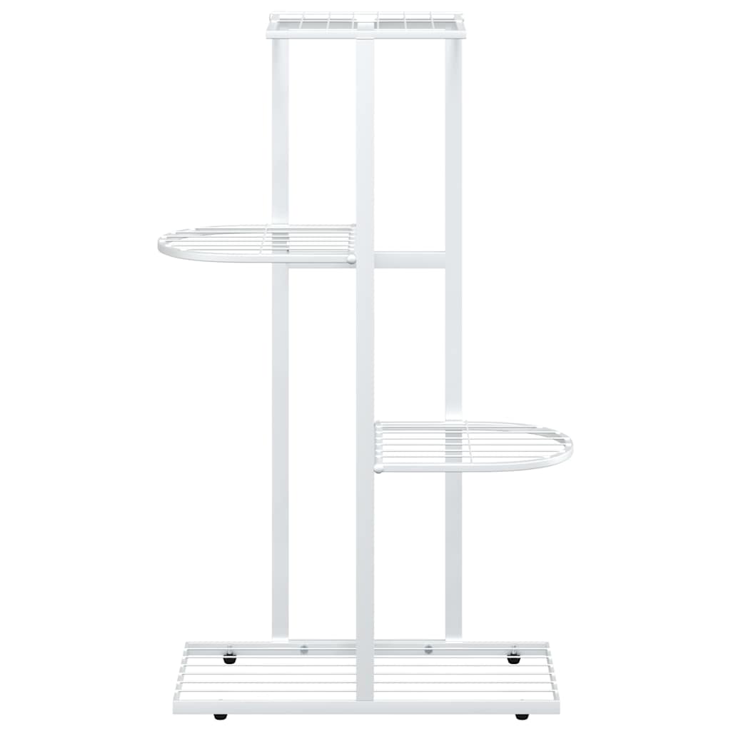 Stovas augalams, 4 lentynos, baltas, 43x22x76cm, metalas Stovas augalams, 4 lentynos, baltas, 43x22x76cm, metalas - Image 5