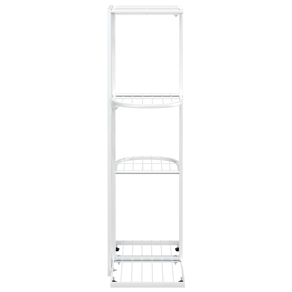 Stovas augalams, 4 lentynos, baltas, 43x22x76cm, metalas Stovas augalams, 4 lentynos, baltas, 43x22x76cm, metalas - Image 6