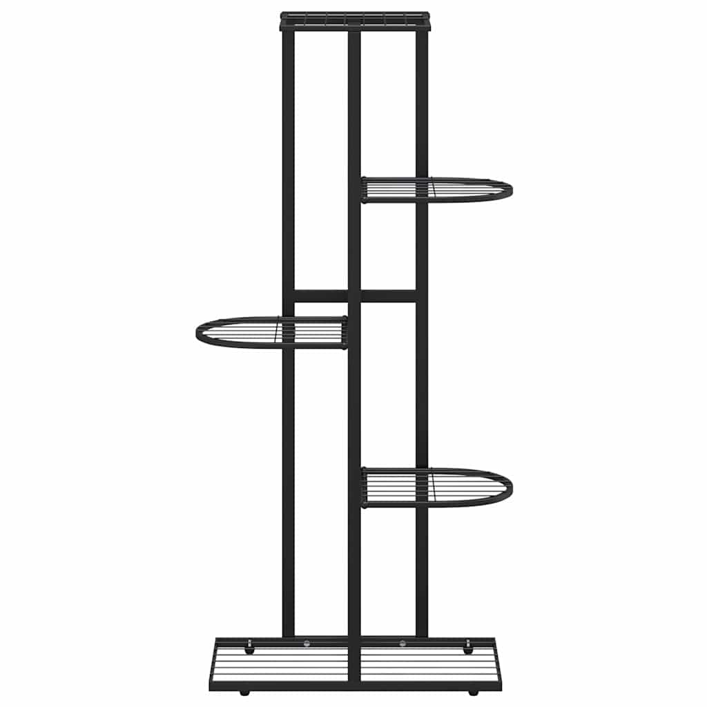 Stovas augalams, 5 lentynos, juodas, 43x22x98cm, metalas Stovas augalams, 5 lentynos, juodas, 43x22x98cm, metalas - Image 5