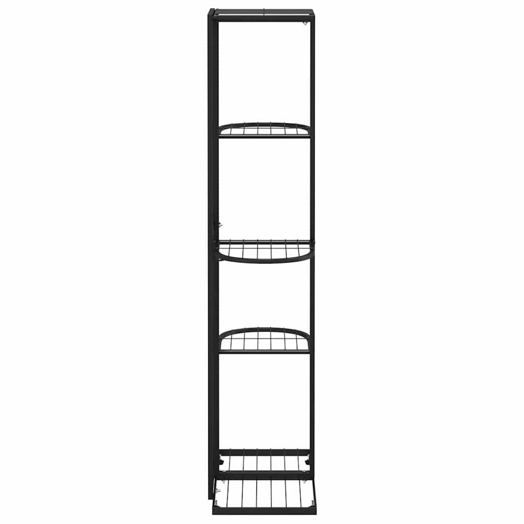 Stovas augalams, 5 lentynos, juodas, 43x22x98cm, metalas Stovas augalams, 5 lentynos, juodas, 43x22x98cm, metalas - Image 6