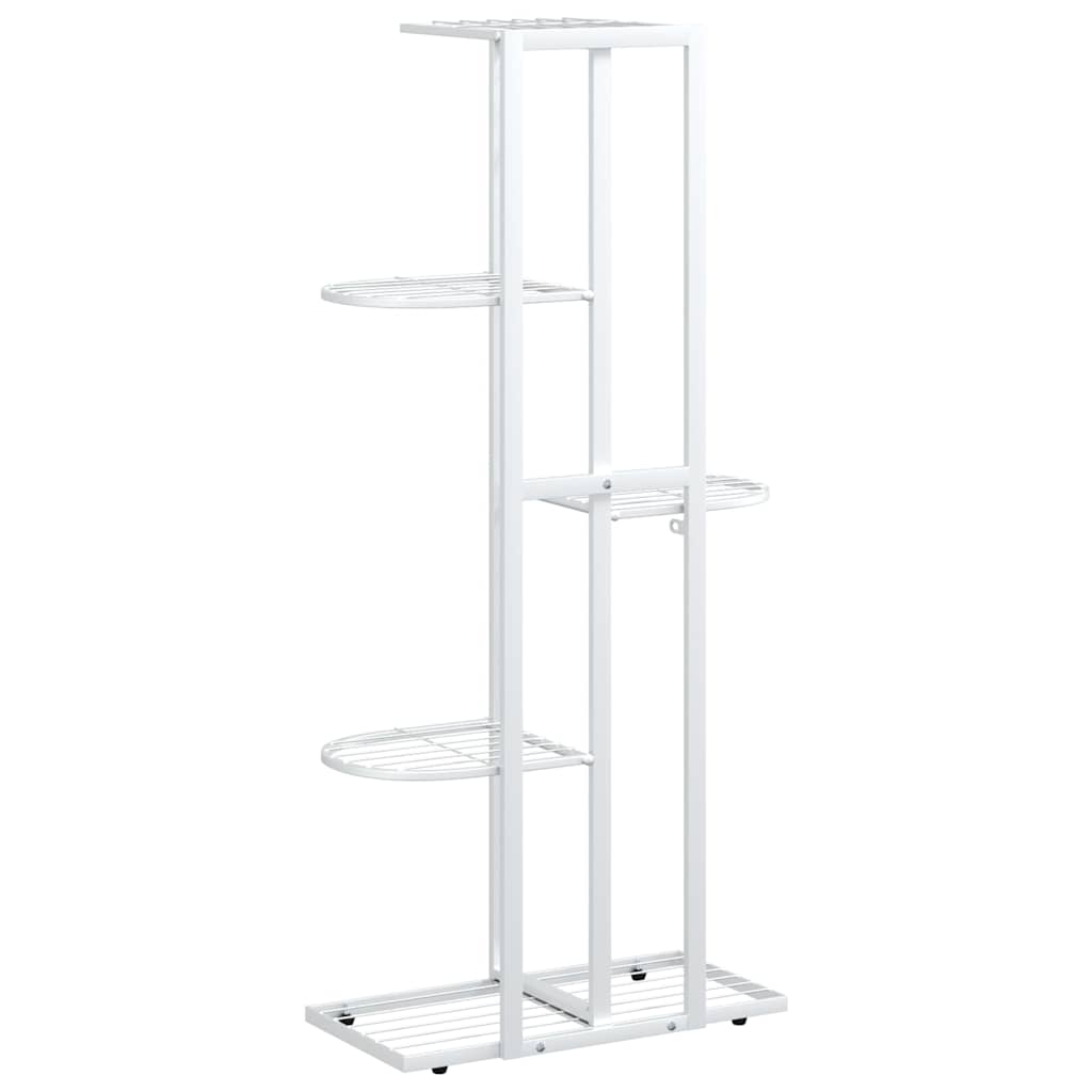 Stovas augalams, 5 lentynos, baltas, 43x22x98cm, metalas Stovas augalams, 5 lentynos, baltas, 43x22x98cm, metalas - Image 7
