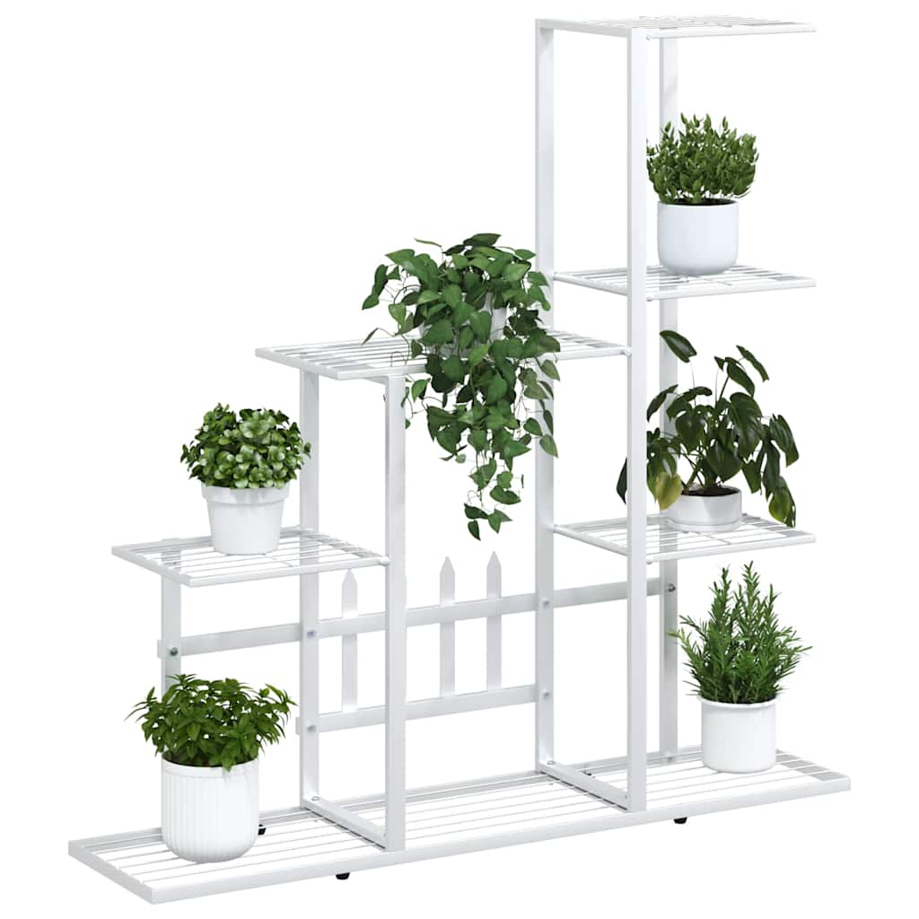 Stovas augalams, baltos spalvos, 94,5x25x88cm, metalas Stovas augalams, baltos spalvos, 94,5x25x88cm, metalas - Image 4