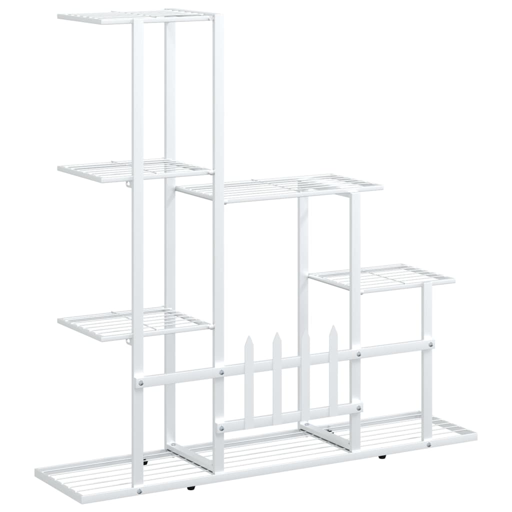 Stovas augalams, baltos spalvos, 94,5x25x88cm, metalas Stovas augalams, baltos spalvos, 94,5x25x88cm, metalas - Image 7