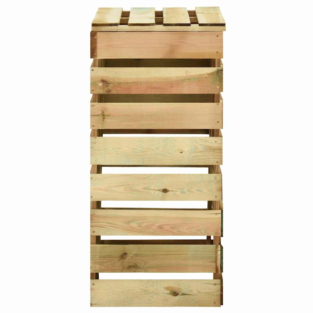 Sodo komposto dėžės, 3vnt., 80x50x100cm, impregnuota pušis Sodo komposto dėžės, 3vnt., 80x50x100cm, impregnuota pušis - Image 5
