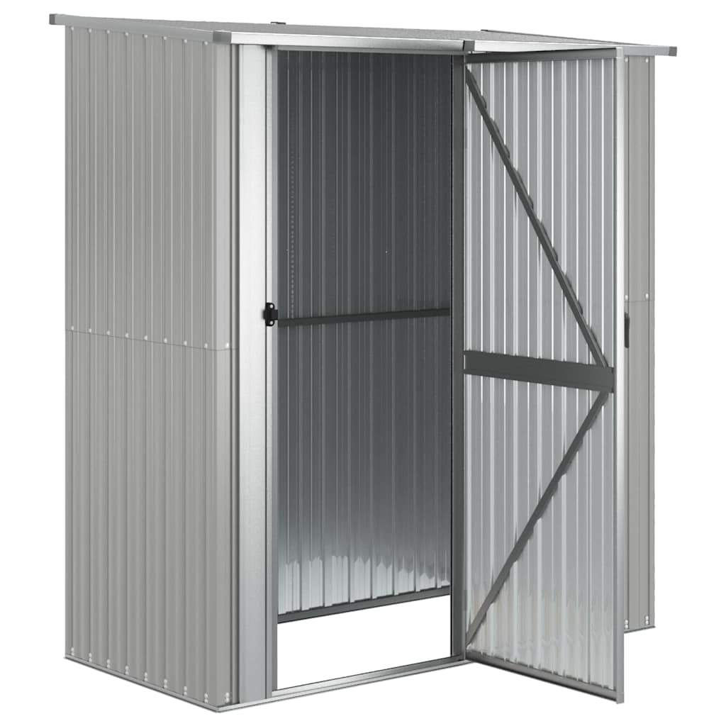 Sodo pašiūrė, pilka, 180,5x97x209,5cm, galvanizuotas plienas Sodo pašiūrė, pilka, 180,5x97x209,5cm, galvanizuotas plienas - Image 4