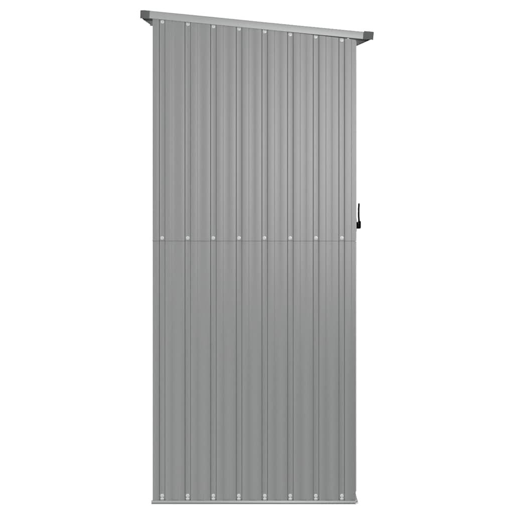 Sodo pašiūrė, pilka, 180,5x97x209,5cm, galvanizuotas plienas Sodo pašiūrė, pilka, 180,5x97x209,5cm, galvanizuotas plienas - Image 5