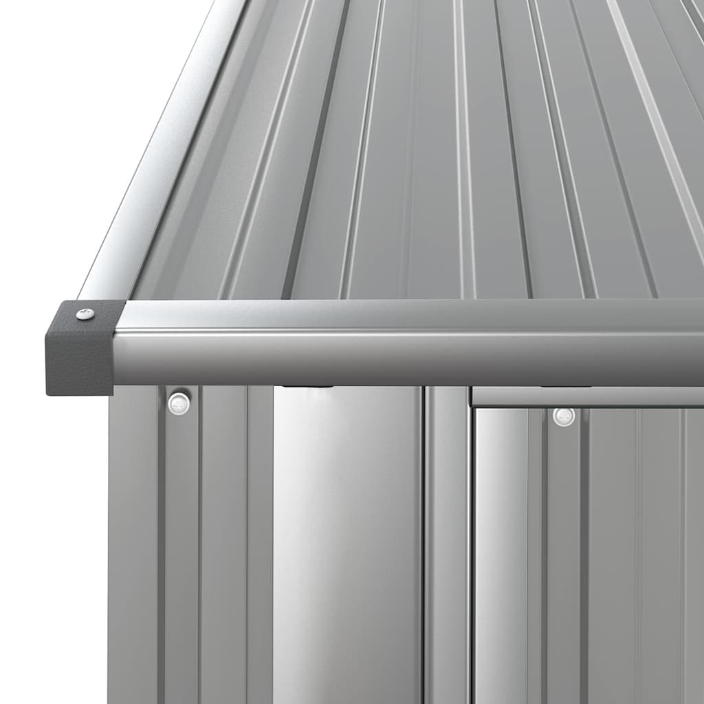 Sodo pašiūrė, pilka, 180,5x97x209,5cm, galvanizuotas plienas Sodo pašiūrė, pilka, 180,5x97x209,5cm, galvanizuotas plienas - Image 6