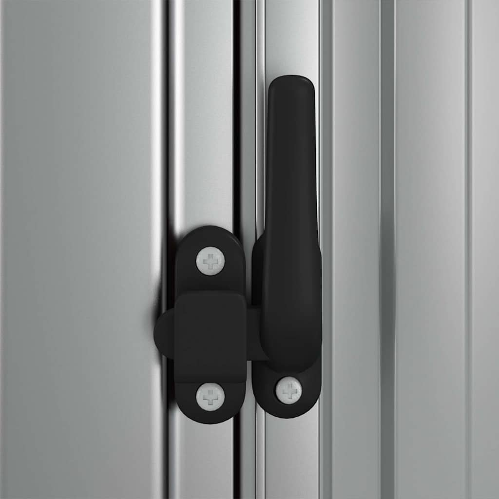 Sodo pašiūrė, pilka, 180,5x97x209,5cm, galvanizuotas plienas Sodo pašiūrė, pilka, 180,5x97x209,5cm, galvanizuotas plienas - Image 7