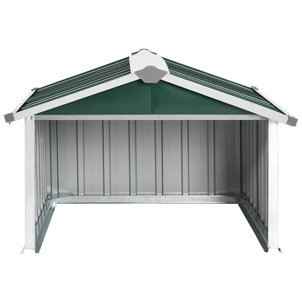 Sodo roboto vejapjovės garažas, žalias, 92x97x63cm, plienas Sodo roboto vejapjovės garažas, žalias, 92x97x63cm, plienas - Image 3