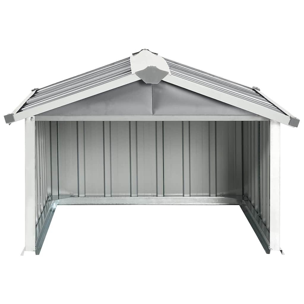 Sodo roboto vejapjovės garažas, pilkas, 92x97x63cm, plienas Sodo roboto vejapjovės garažas, pilkas, 92x97x63cm, plienas - Image 3
